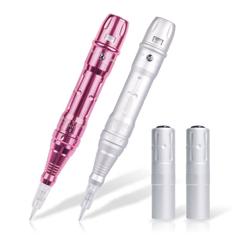 High Quality 2 Replaceable Batteries PMU Wireless Microblading Permanent Make Up Tattoo Integrated Embroidery Tattoo Machine