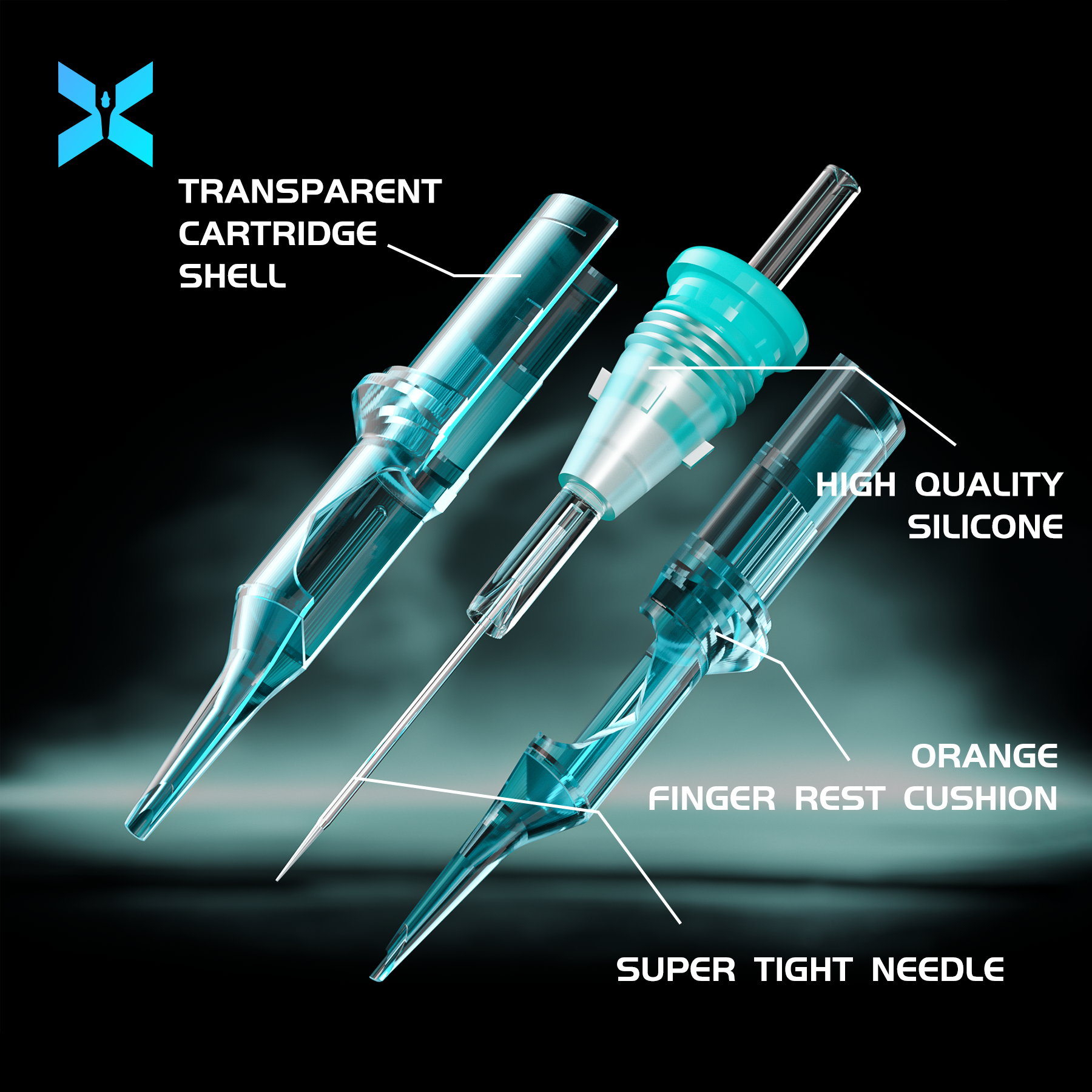 Professional Tattoo Cartridge Needle Tattoo Highly Cost Effective Cartridges Permanent Makeup Needle BRONC Tattoo Supplies