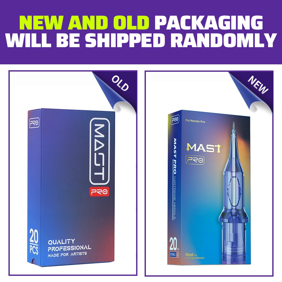 Mast Pro 0.3MM Round Magnum 5MM Taper Cartridges Tattoo Needles 5rm Box of 20