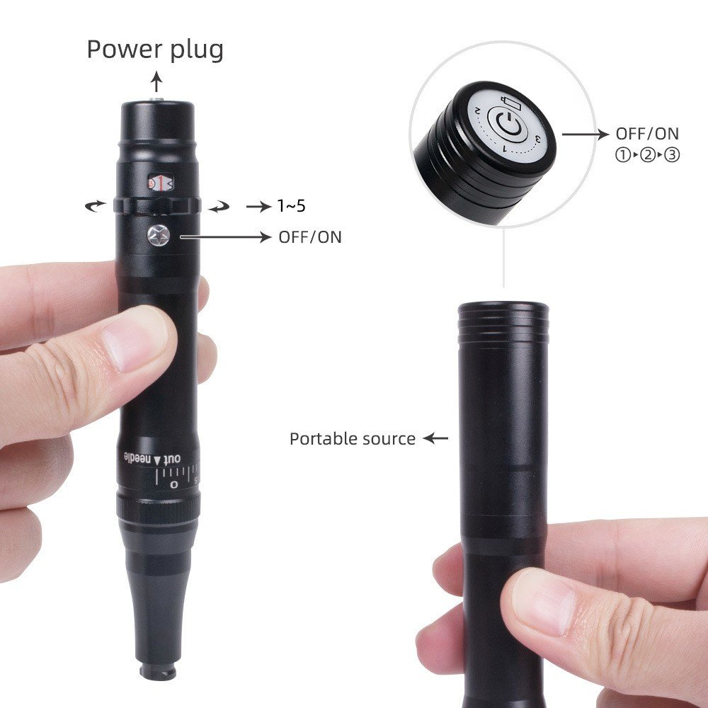 Private Label wireless scalp micro pigmentation machine lip microblading tattoo pen permanent makeup machine supplies