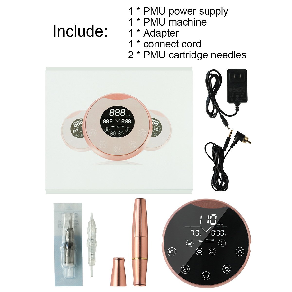 New Dermograph Biomaser P90 Universal Cartridge Needles Eyeybrow Tattoo Digital Microblading Permanent Makeup Machine