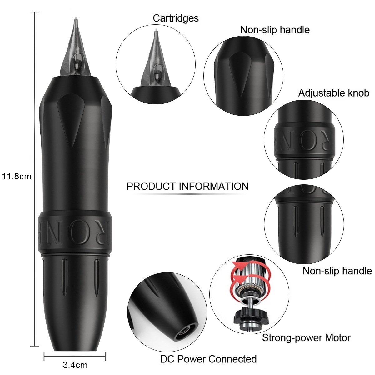 Private Label Full Package Rotary Tattoo Pen Set Permanent Makeup Tatuaje Machine Kits Body Art