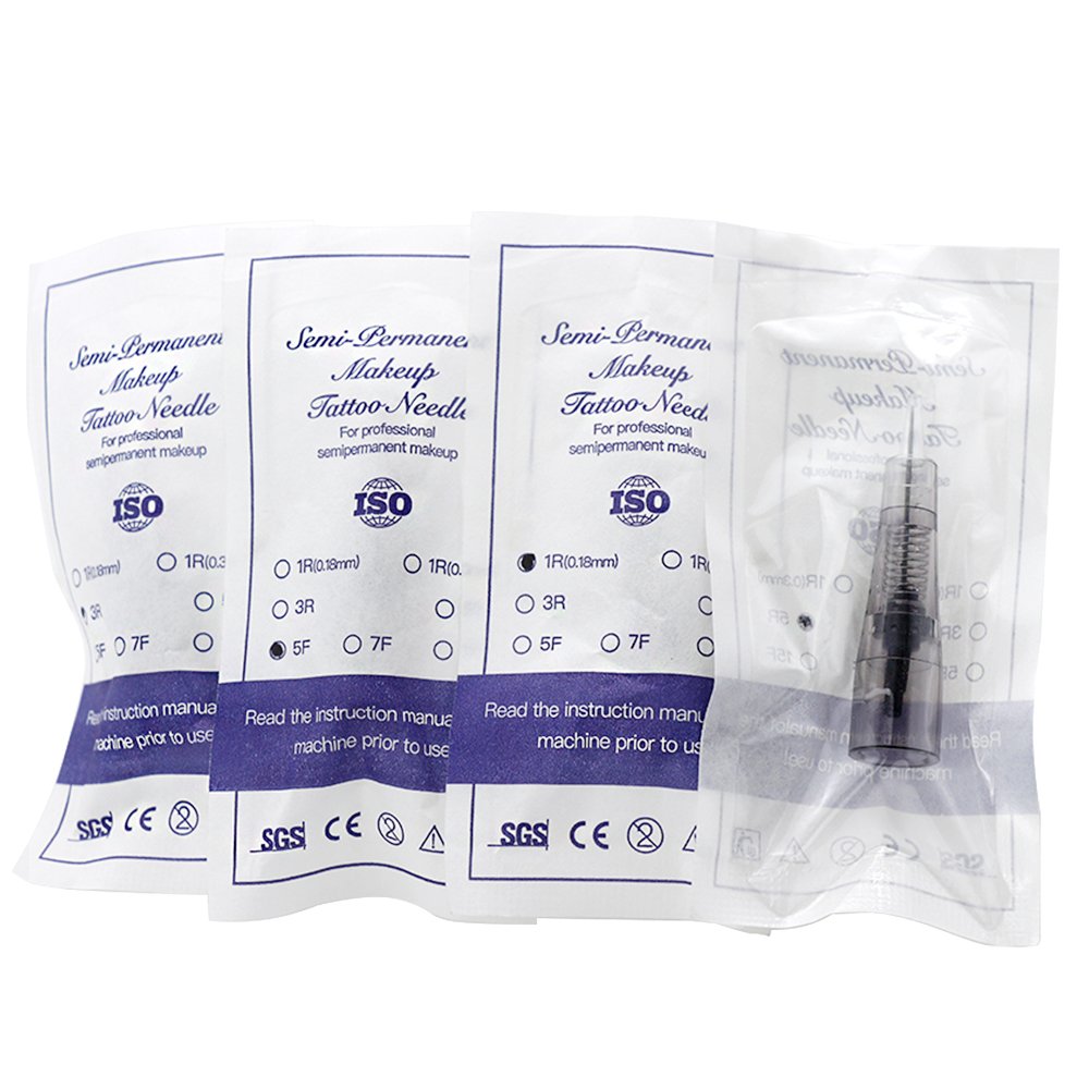 tattoo needle cartridgel Eyebrow Tattoo Needles Disposable Permanent Makeup Screw Cartridge Needles