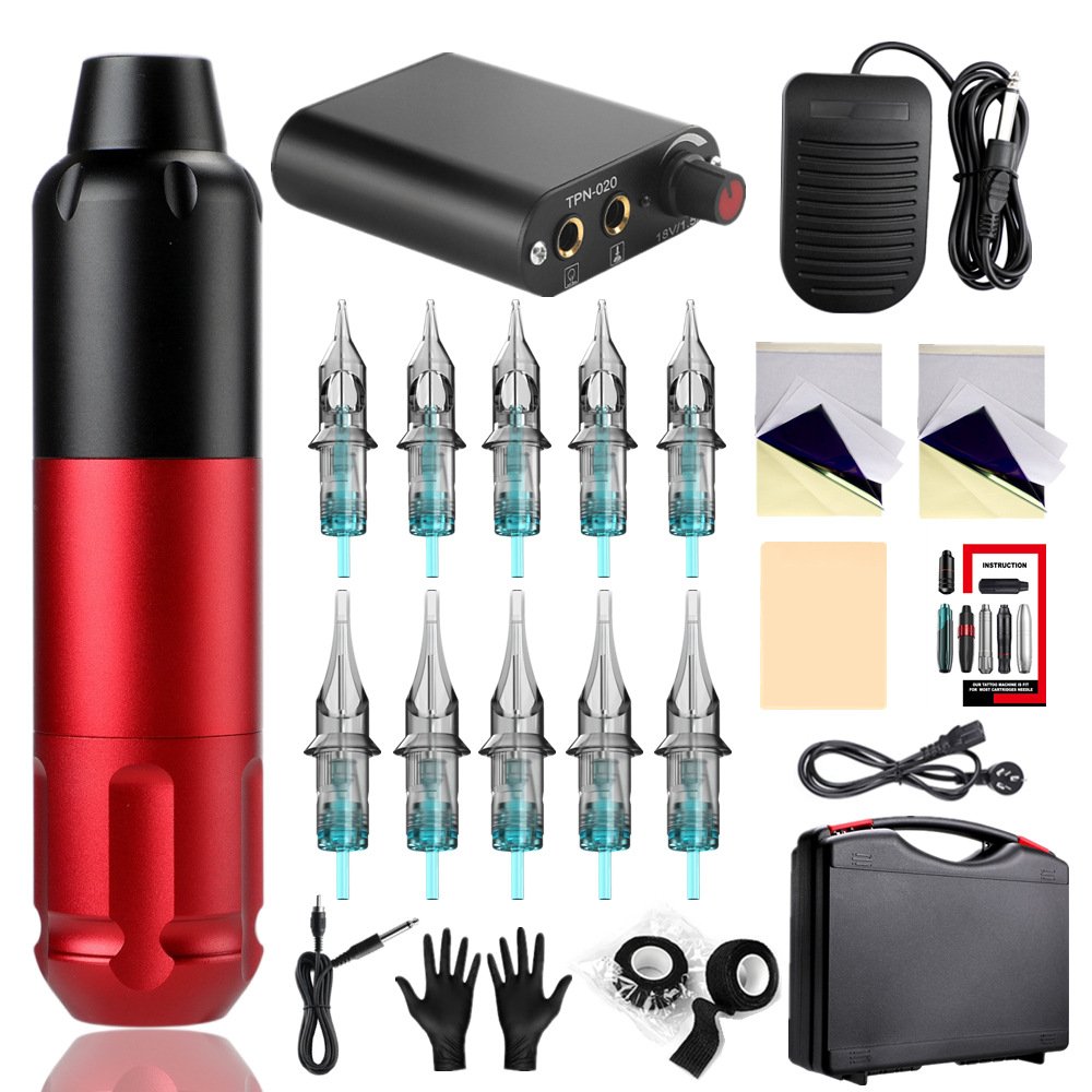 Easy Operation Complete Motor Tattoo Pen Tattoo Needle Rotary Tattoo Machine Kit