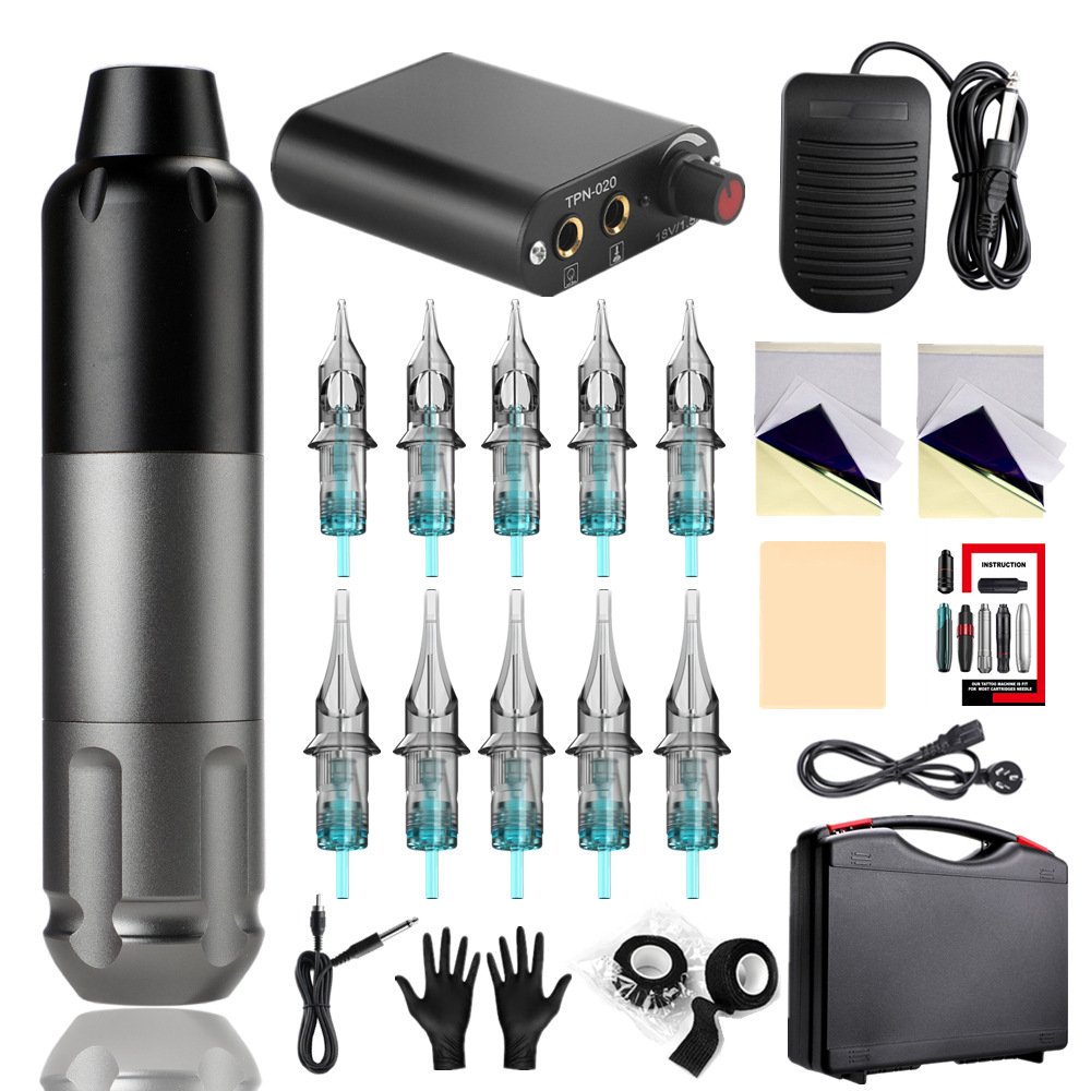 Easy Operation Complete Motor Tattoo Pen Tattoo Needle Rotary Tattoo Machine Kit