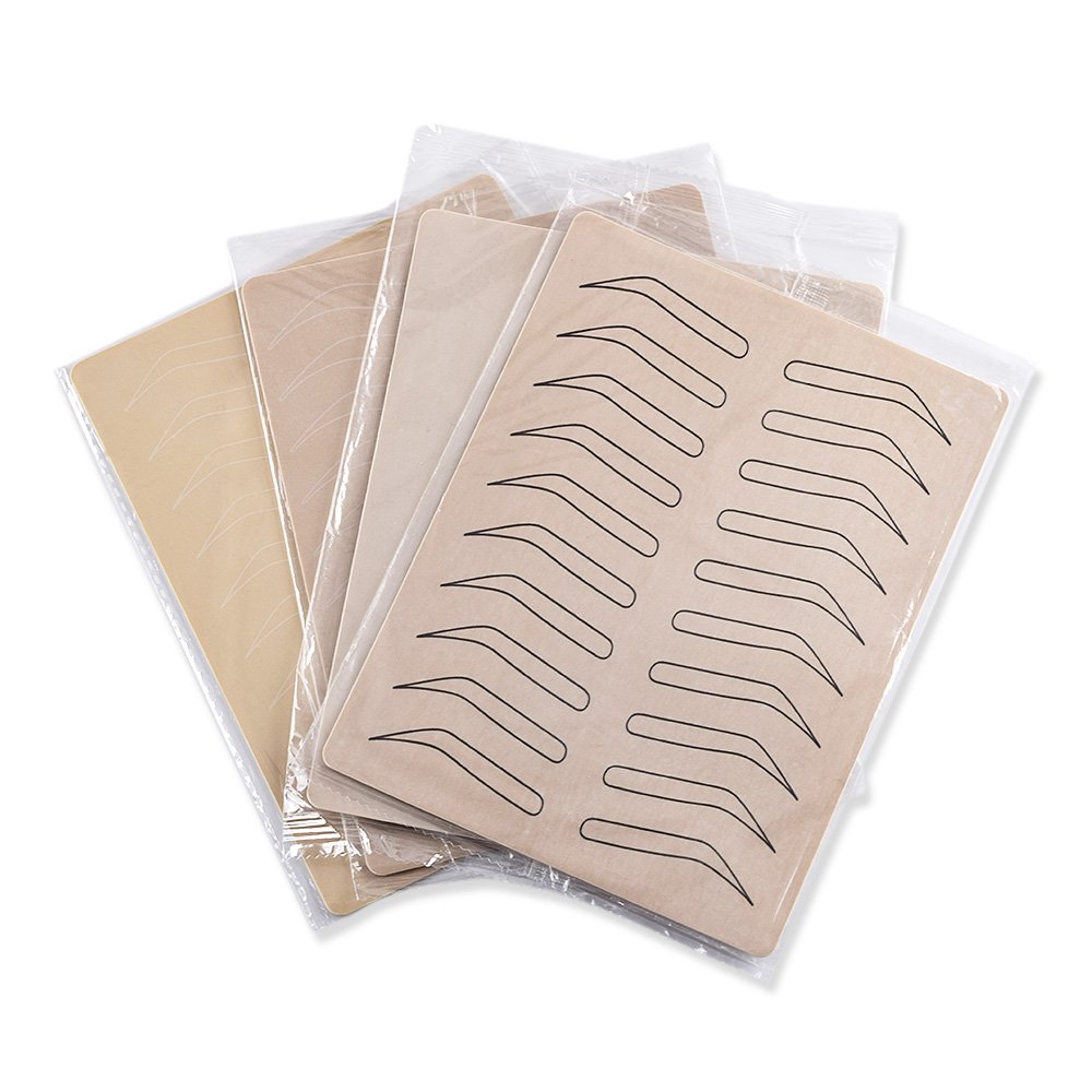 Factory wholesale OEM Microblading Permanent Makeup Tattoo Training Inkless eyebrow practice skin