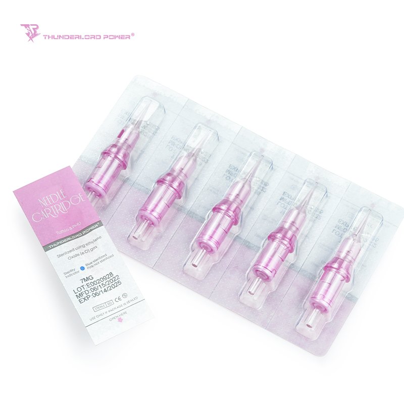 Permanent Makeup Cartridge Needles Disposable Permanent Makeup Tattoo Needles for Cordless Tattoo Machine for Ombre Powder Brows