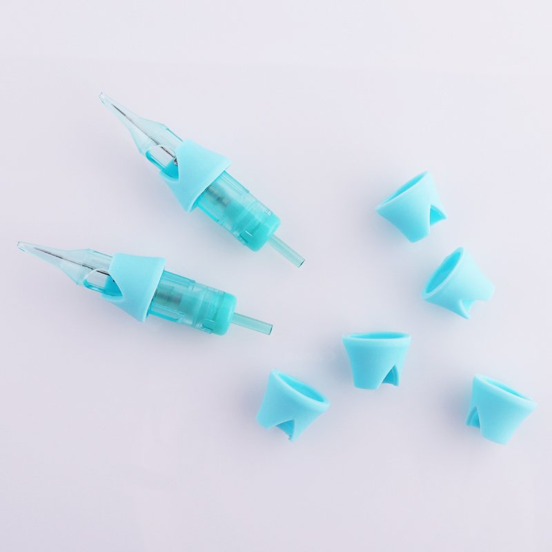Newest Disposable Tattoo Cartridge Silicone Finger Ledge Cover Membrane Tattoo Needle Cartridges Cover