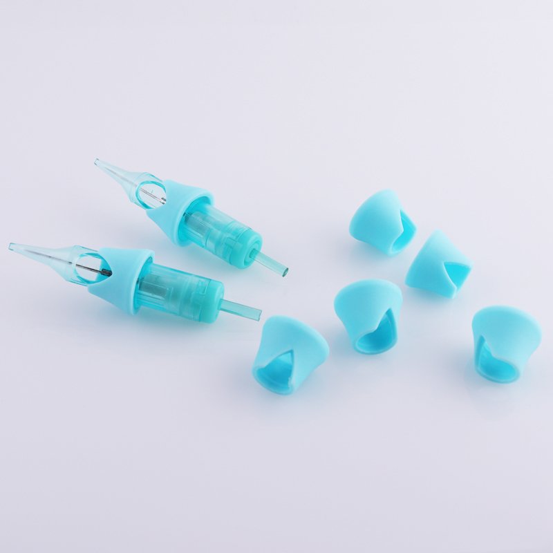Newest Disposable Tattoo Cartridge Silicone Finger Ledge Cover Membrane Tattoo Needle Cartridges Cover