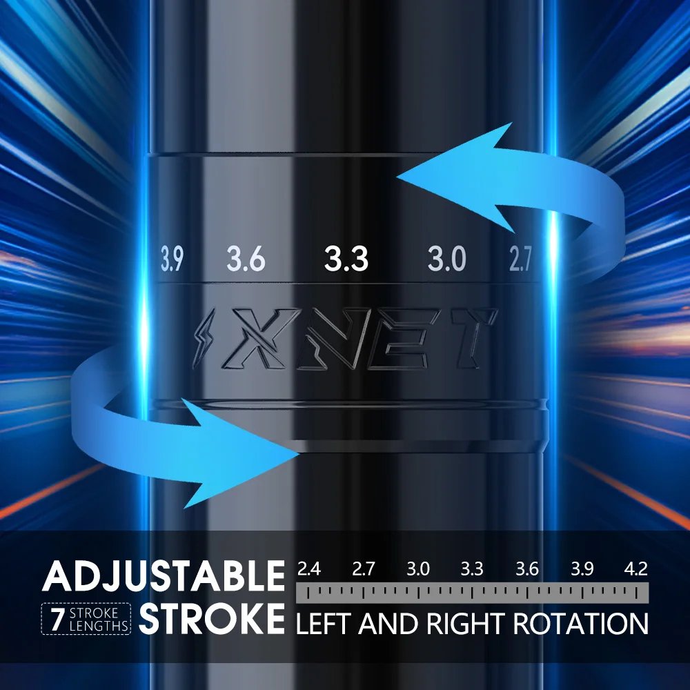XNET Void 1800mAh Digital Display 2.4-4.2mm Adjustable Stroke Professional Wireless Tattoo Pen Machine for Artist Body Art