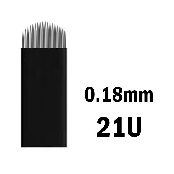 Sharpest 0.18mm Black Microblading Blade Needles Nano 3D Embroidery Permanent Makeup Tattoo Manual Eyebrow Blades 50pcs/Box