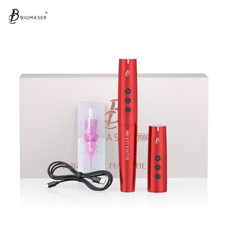 Biomaser TP006 wireless permanent makeup tattoo eyebrow microblading pen BMX dermografo micropigmentation tattoo machine