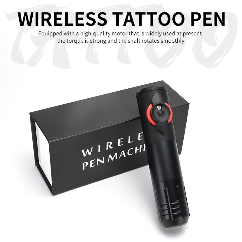 Wholesale Manufacturing Tattoo Pen And Gun Wireless Tattoo Machine kits Professional Black fashion pen machine