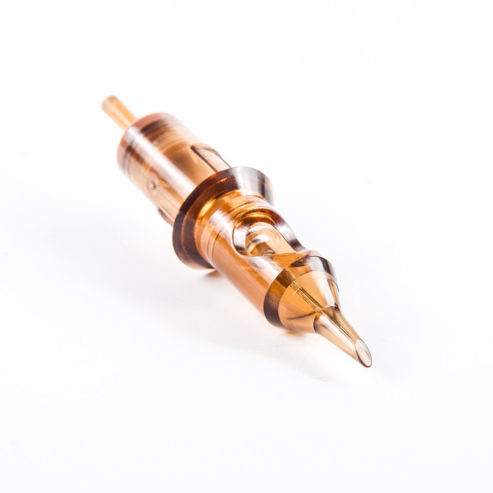 Factory High Quality 1rl 3rl Rhein Brown Cartridge 304 Stainless Steel Disposable Eo Sterile Pmu Tattoo Machine Needle Cartridge