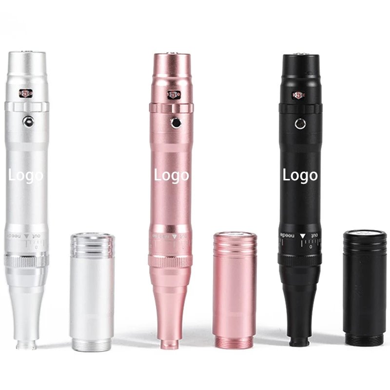 Black Silver Pink tattoo PUM machine gun pen from JIDRAGON factory