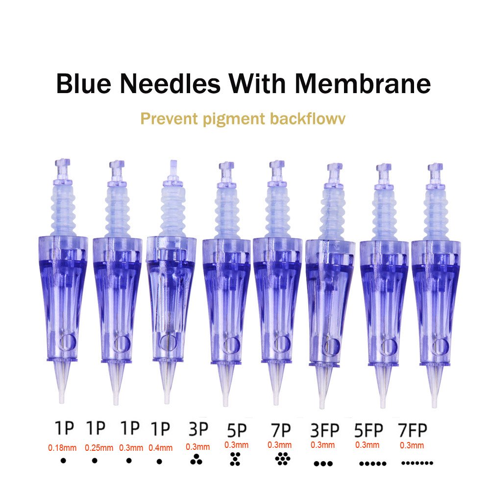 Promotional Tattoo Needles Microbalding Permanent Makeup Eyebrow Tattoo Machine Needles Cartridge