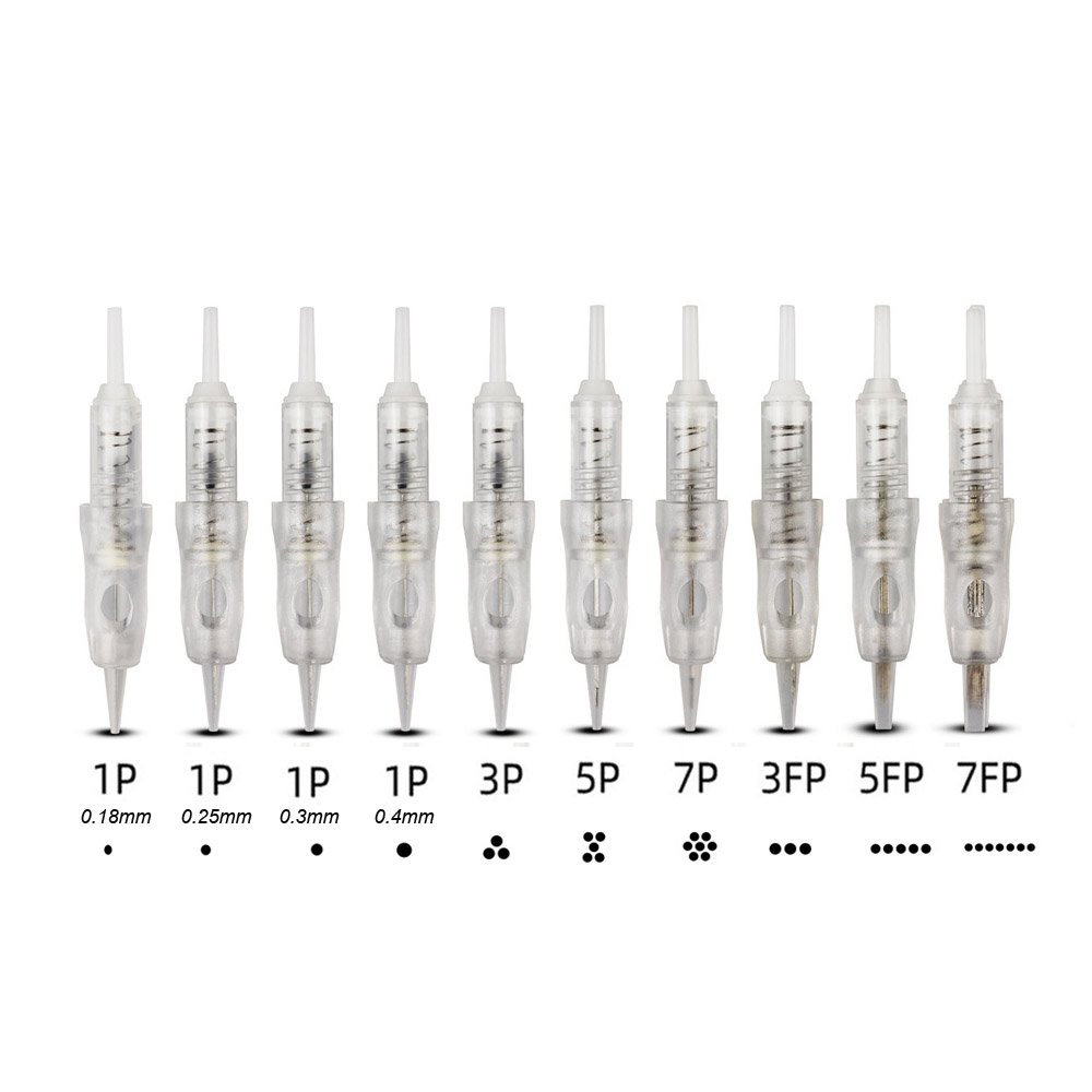 Promotional Tattoo Needles Microbalding Permanent Makeup Eyebrow Tattoo Machine Needles Cartridge