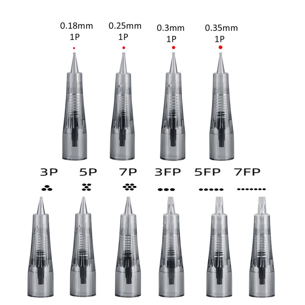 Promotional Tattoo Needles Microbalding Permanent Makeup Eyebrow Tattoo Machine Needles Cartridge