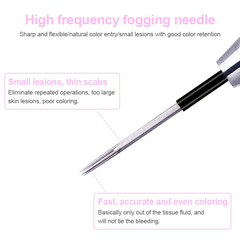 MASSA High Quality Stainless Steel Black Microshading Manual Tattoo Needle For Eyebrow Tattoo Superior Tattoo Needle