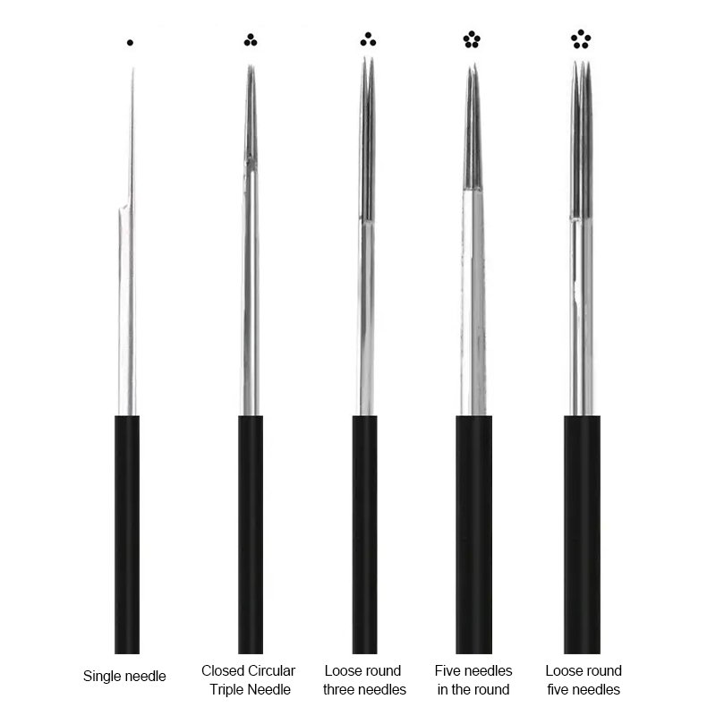 MASSA High Quality Stainless Steel Black Microshading Manual Tattoo Needle For Eyebrow Tattoo Superior Tattoo Needle