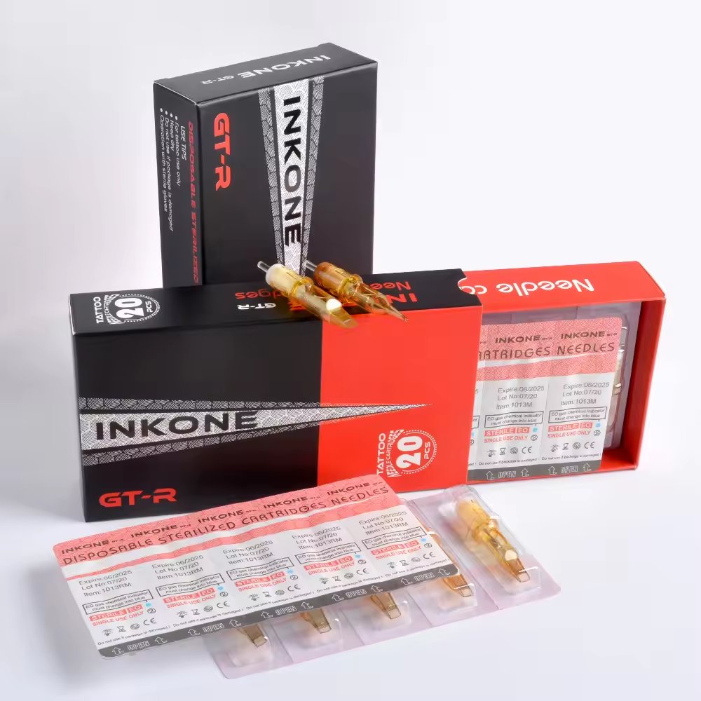 INKONE Tattoo Pen Cartridges Needle Eyebrow Microblading Tattoo Needle with R3 R5 F17 F14 permanent make up
