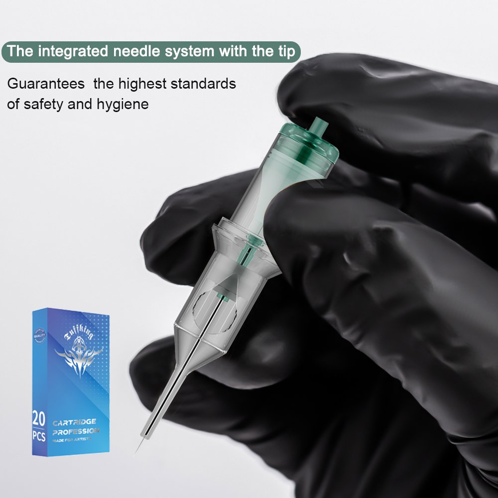 20PC Disposable Sterilized Tattoo Needles RL/RS Permanent Makeup Cartridge Needles for Tattoo Pen Equipment