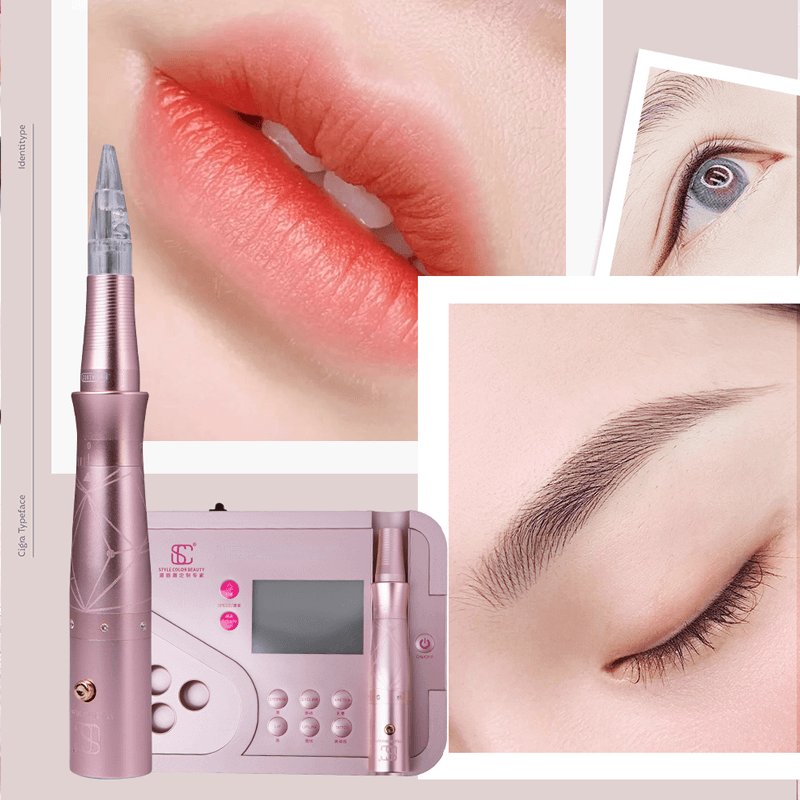 lip tatoo machine mast with logo pen rotary tattoo machine set kit tattoo machine pen pmu universal tattoo cartridge needles