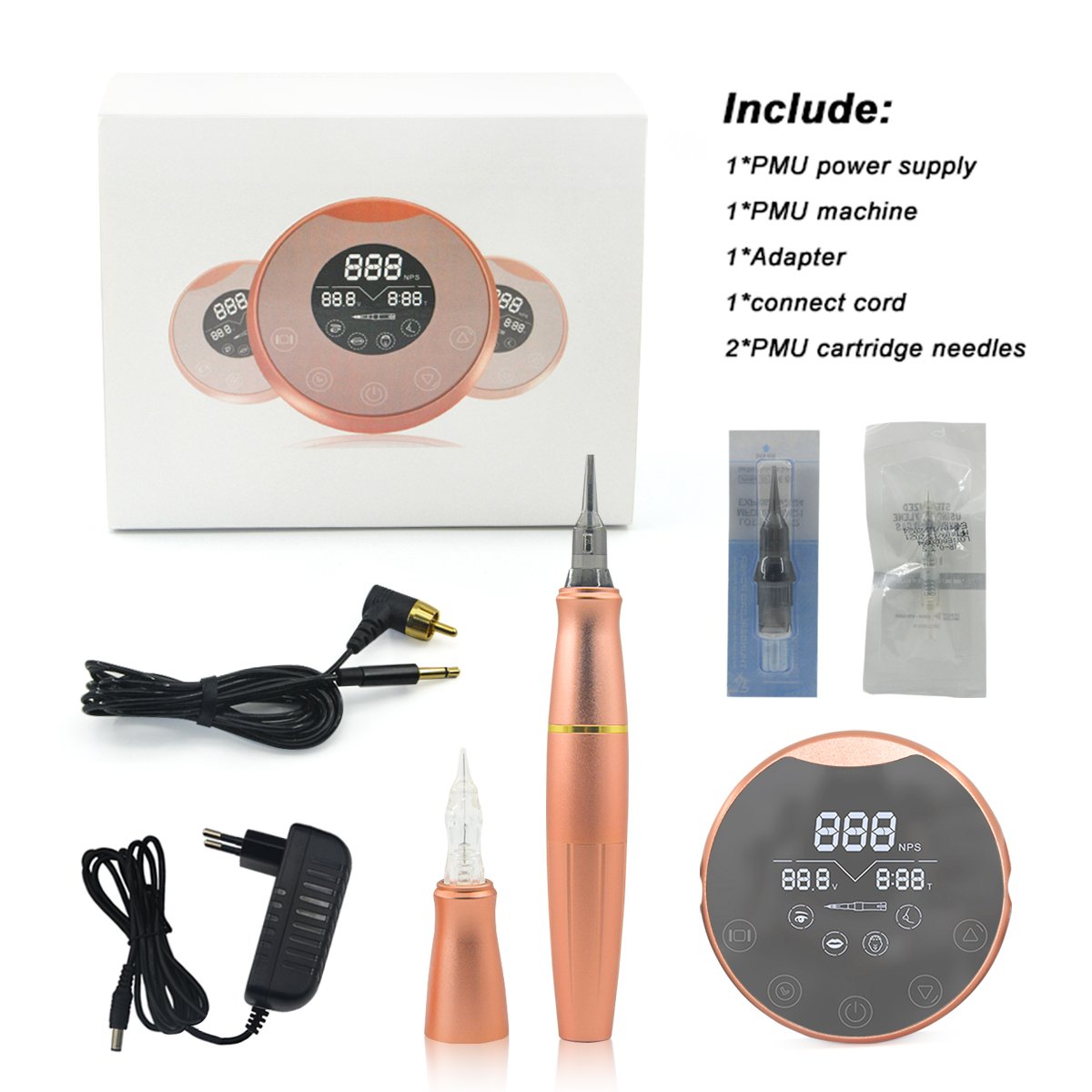 Professional Popular P90 Eyebrows Permanent Makeup Portable Round Rotary Pen Training Pmu Tattoo Machine Microblading Kit