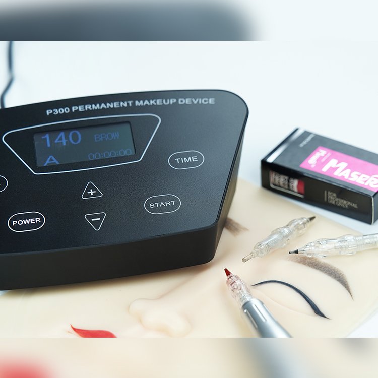 Private Labeling Biomaser P300 Permanent Makeup Machine Kit Tattoo Power Supply Eyebrow Tattoo Supply Black Pearl Machine