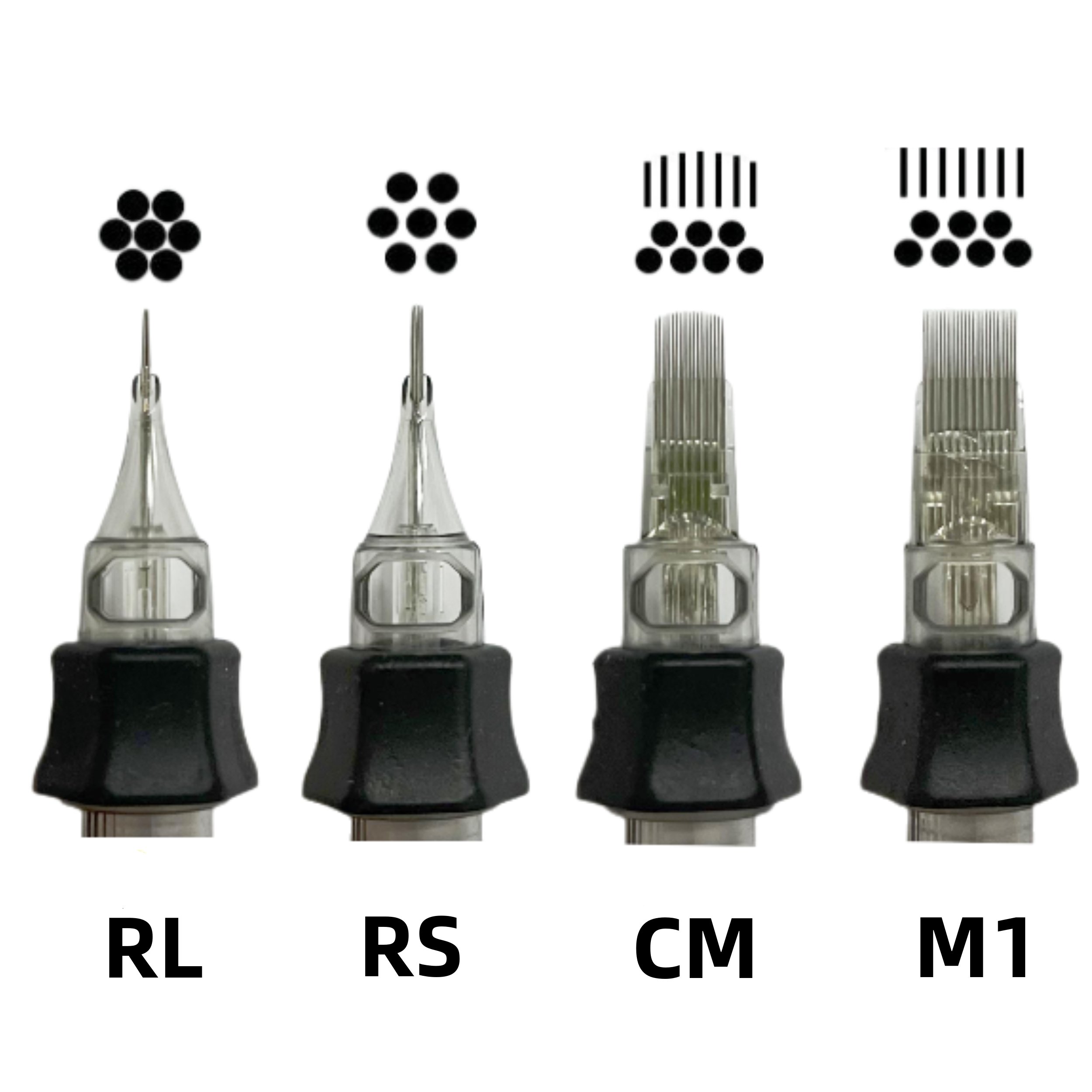 Wholesale 1RL Round liner 0.3mm 0.35mm cartridge needles tattoo needle cartridge for tattoo