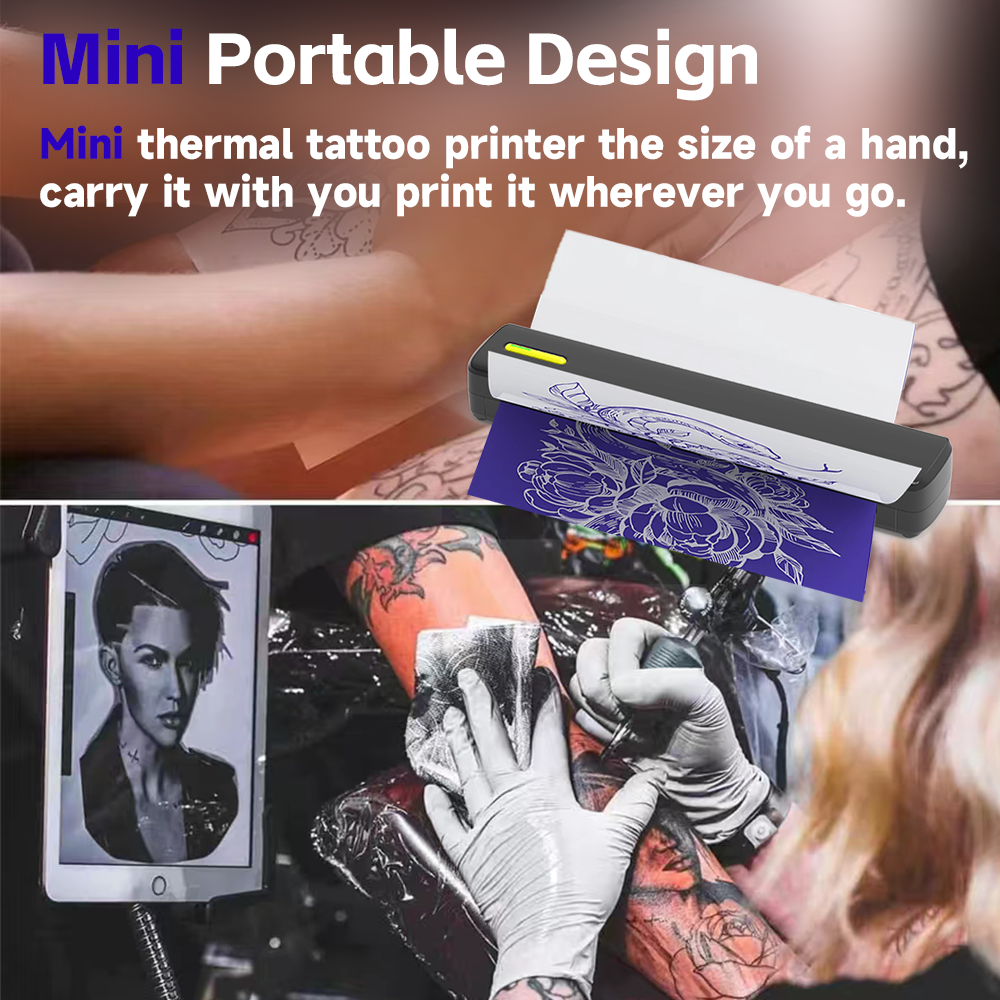 C80 New Mobile thermal printer tattoo portable tattoo printer machine