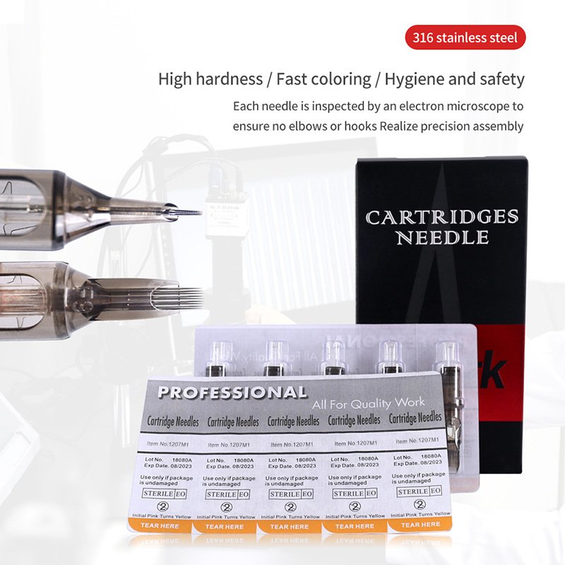 Hadiyah Hot Sell Sterilized Disposable Permanent Silicone Premium Permanent Makeup Tattoo Needle Cartridge