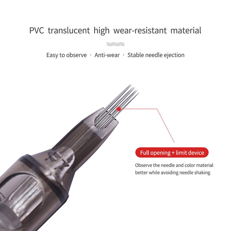 Hadiyah Hot Sell Sterilized Disposable Permanent Silicone Premium Permanent Makeup Tattoo Needle Cartridge
