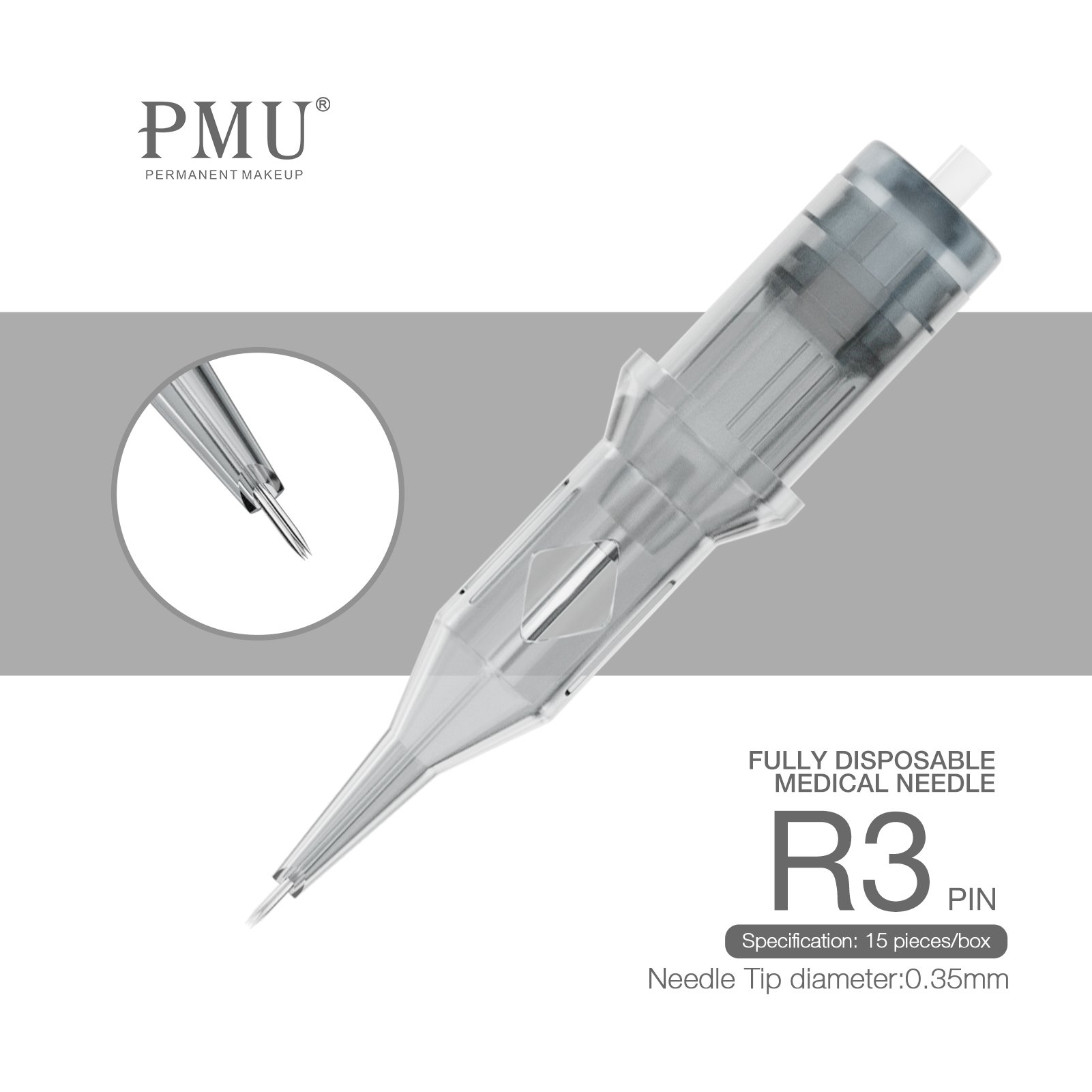 Universial Permanent Makeup Tattoo Cartridges 0.35mm Needles
