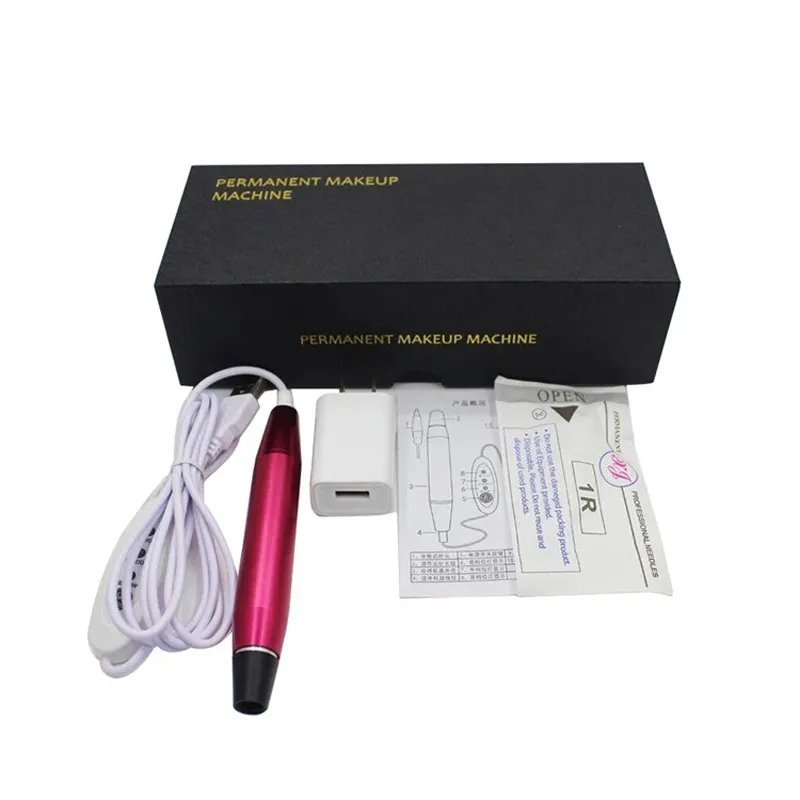 New Rotary Tattoo Machine Permanent Makeup Machine Pen Eyebrow Lip Body Art Dermografo Tattoo Gun with Cartridge Needles