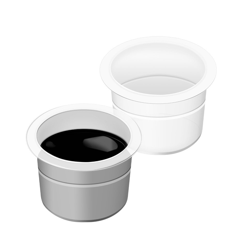 Customize Logo Microblading Tattoo Ink Cup Transparent Disposable Tattoo 100pcs/bag Plastic