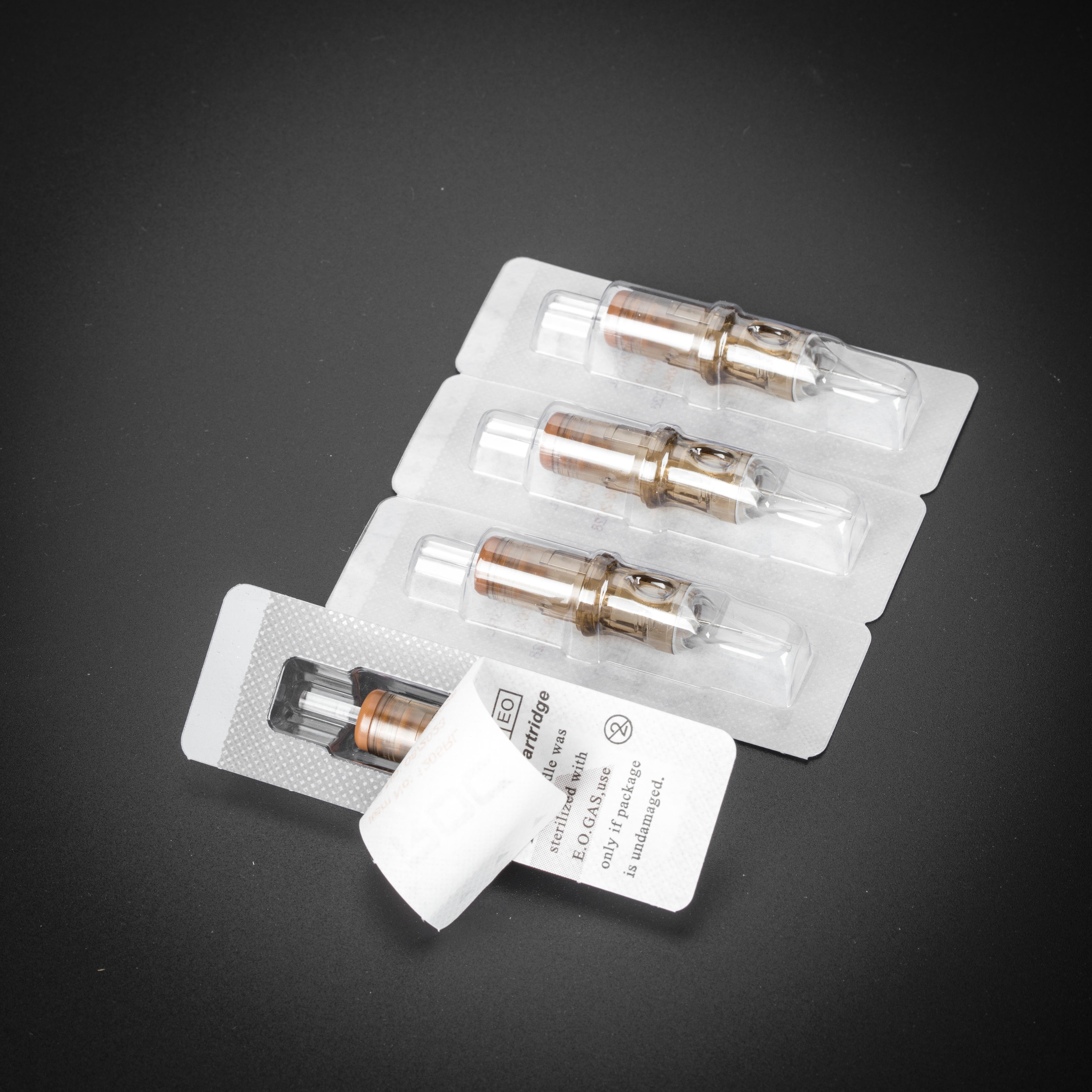 Gold Tattoo Cartridge Needle Eo Gas Sterilized 20 pcs OEM 9 Pin Needle Cartridge Universal Tattoo Cartridge Needles Long Taper