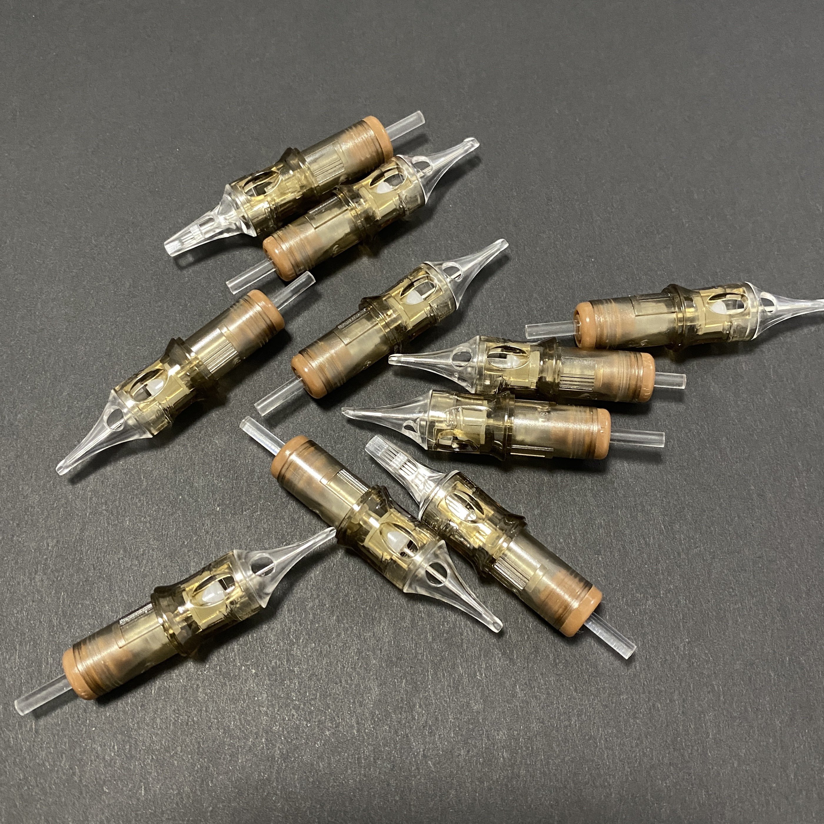 Gold Tattoo Cartridge Needle Eo Gas Sterilized 20 pcs OEM 9 Pin Needle Cartridge Universal Tattoo Cartridge Needles Long Taper