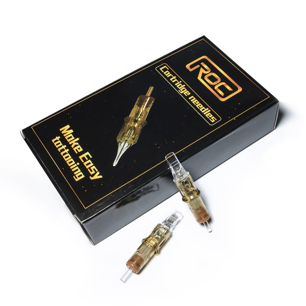 Gold Tattoo Cartridge Needle Eo Gas Sterilized 20 pcs OEM 9 Pin Needle Cartridge Universal Tattoo Cartridge Needles Long Taper
