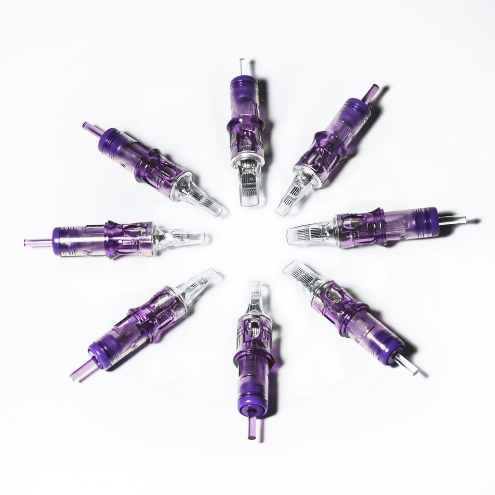 Chinese Factory Stainless Steel 3RL Cartridge Tattoo Needles Custom Color 20 Pcs Box OEM Wholesale for Permanent Makeup