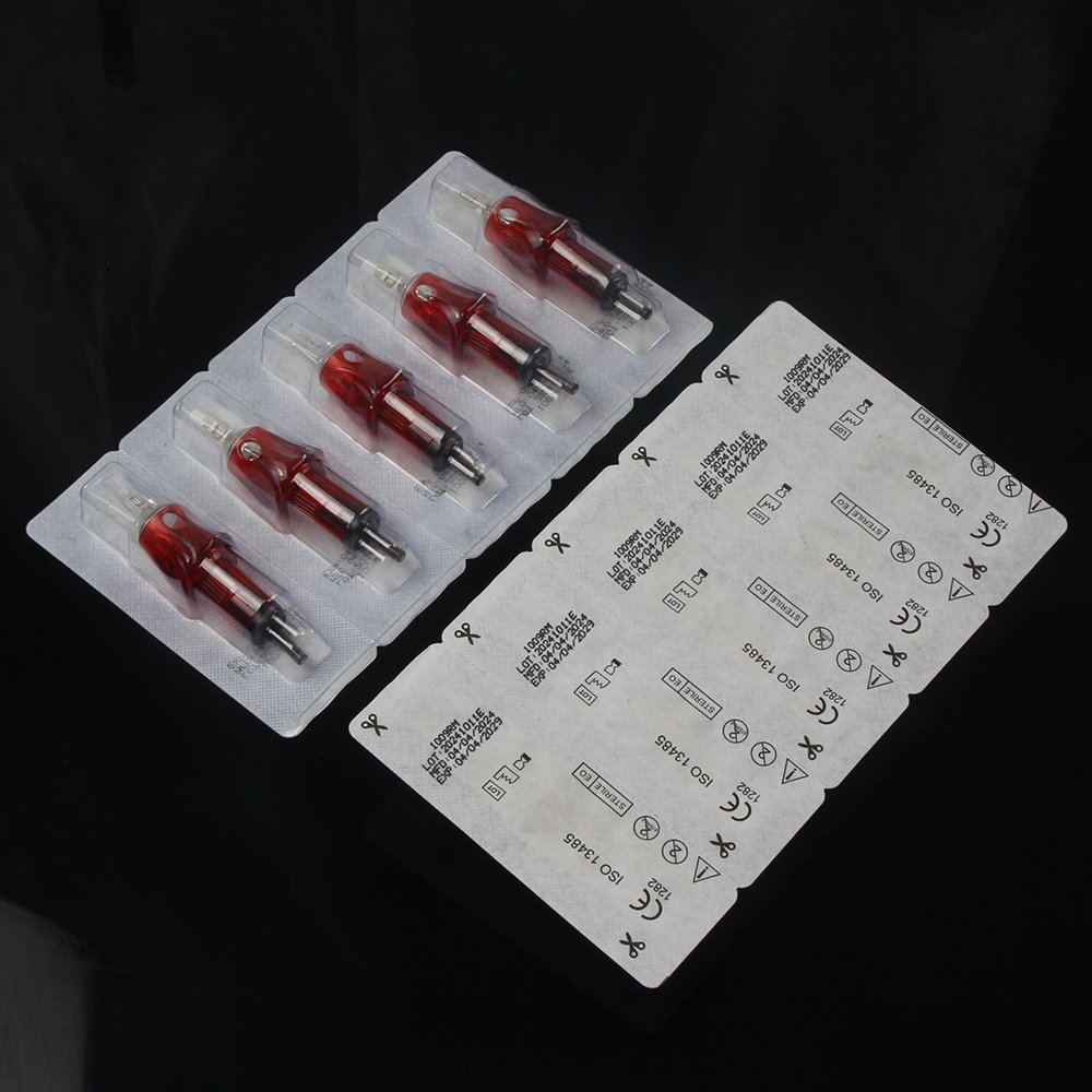 20pcs universal tattoo cartridge needle wholesale permanent makeup & scalp needle with safety membrane Round liner 1RL 3RL