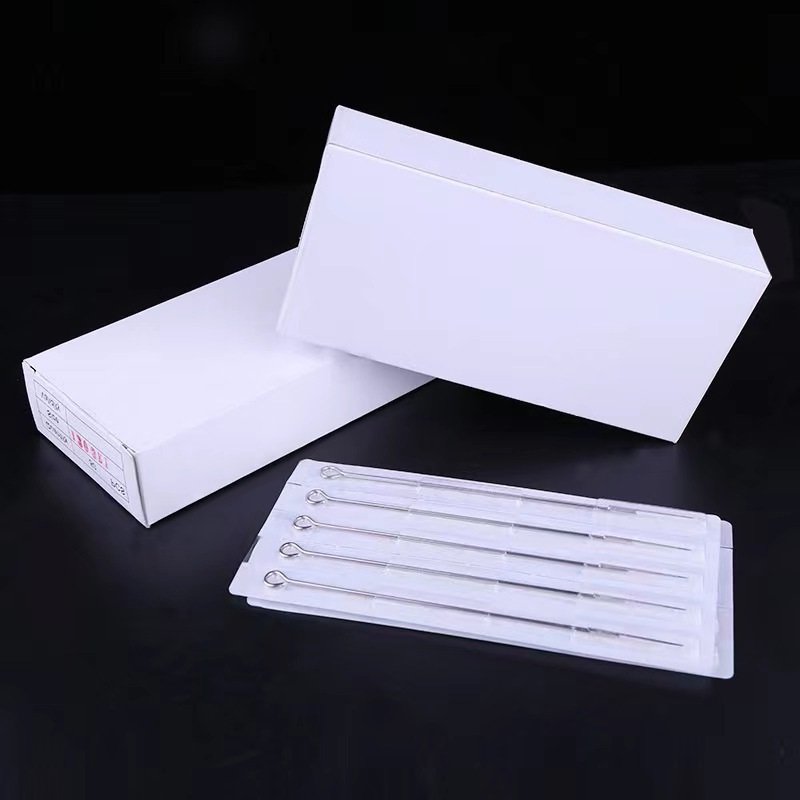 2024 Premium Long Taper Traditional Tattoo Needle 0.35Mm 50Pcs Disposable Rl Rs Rm M1 M2 F Tattoo Needles Sterilized/