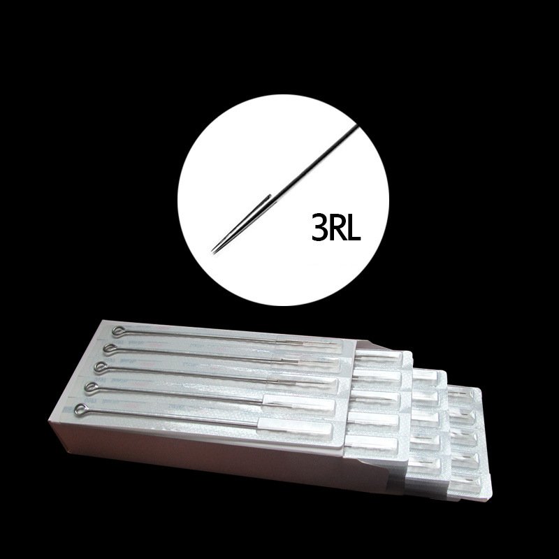 2024 Premium Long Taper Traditional Tattoo Needle 0.35Mm 50Pcs Disposable Rl Rs Rm M1 M2 F Tattoo Needles Sterilized/