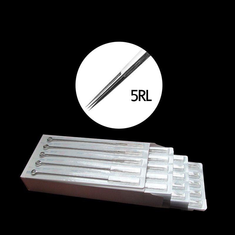2024 Premium Long Taper Traditional Tattoo Needle 0.35Mm 50Pcs Disposable Rl Rs Rm M1 M2 F Tattoo Needles Sterilized/