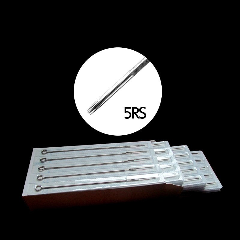 2024 Premium Long Taper Traditional Tattoo Needle 0.35Mm 50Pcs Disposable Rl Rs Rm M1 M2 F Tattoo Needles Sterilized/