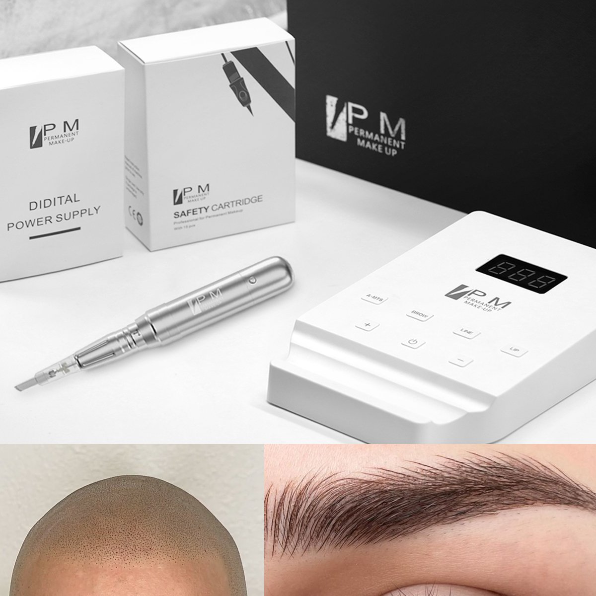 PMU Professional Scalp Micropigmentation Permanent Makeup Digital Tattoo Machine use permanent makeup pigment tattoo
