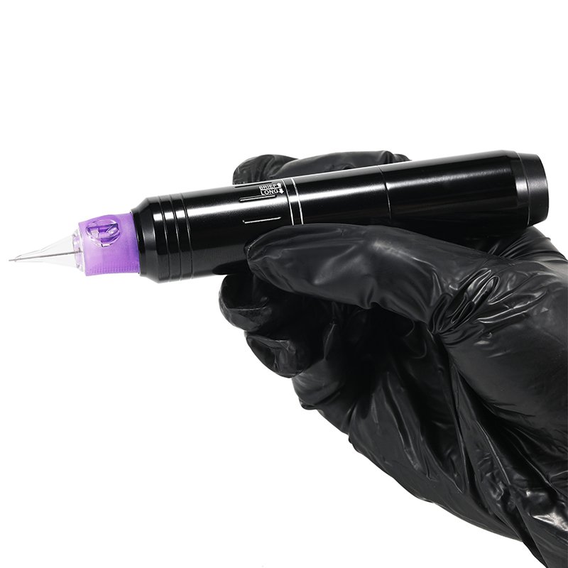 Tattoo Machine with Purple Universal Needle