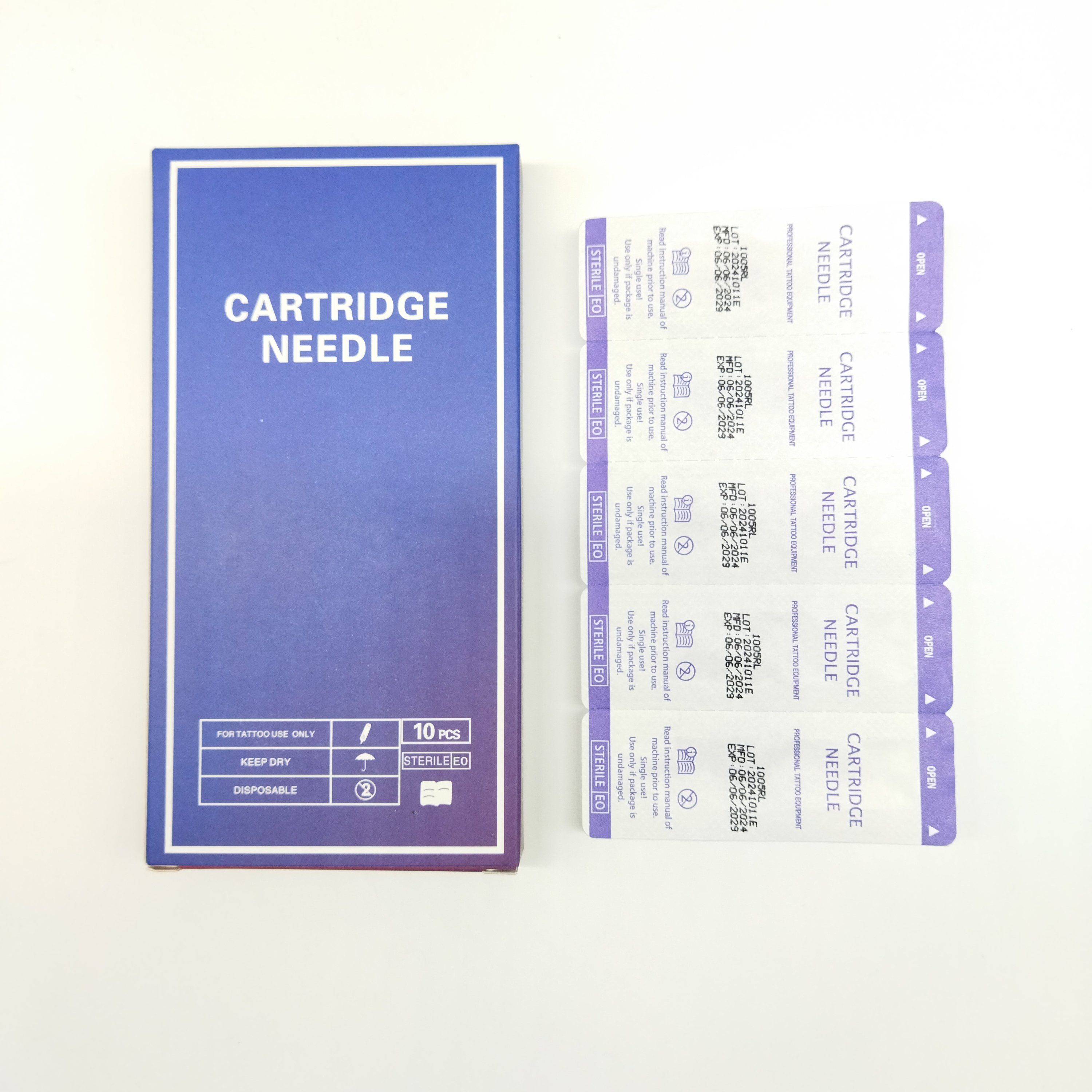 2024 Hotsale Disposable Sterilized Tattoo Cartridge Needle Set round Liner Micropigmentation Tattoo Needles