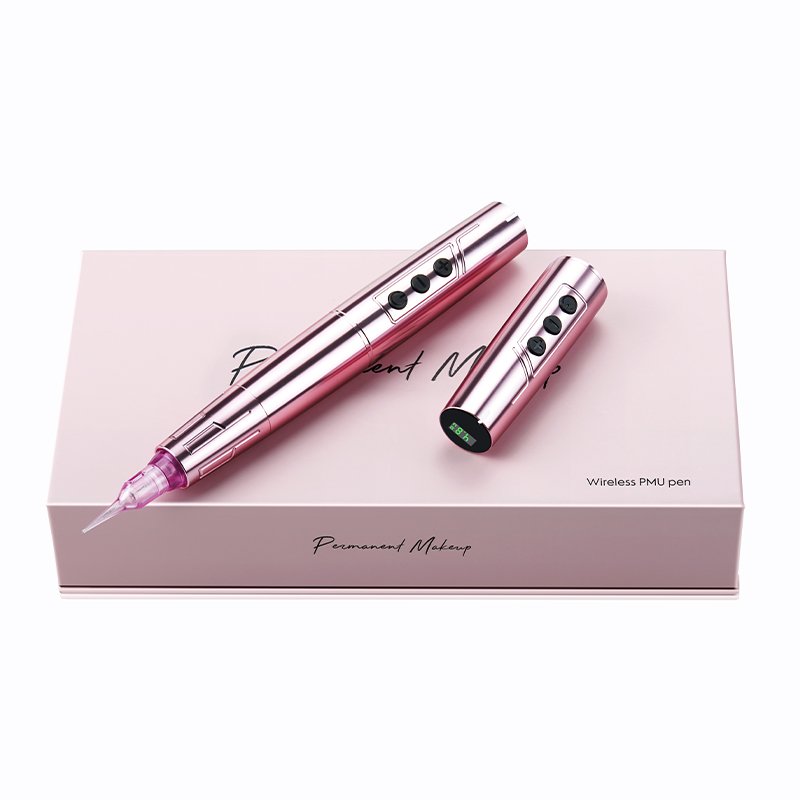 TP006 Rechargeable Wireless Tattoo Machine Rotary Tattoo Machine Pink Permanent Makeup Tattoo Pen Machine