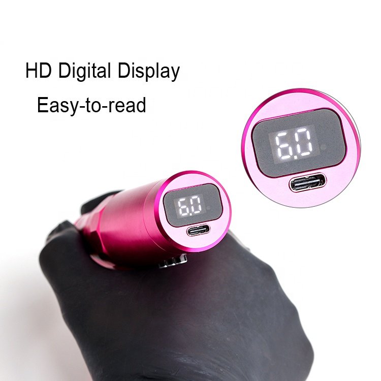 Professional Waterproof 3d Electric Makeup Eyebrow Gun Microblading Slim Pink Machine 13.5cm Wireless Body Rocket Tattoo Pen